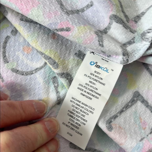 IBKUL Sze M Hoodie Top Vibrant Modern Print Long Sleeve Pickleball Golf Tennis - Picture 9 of 9